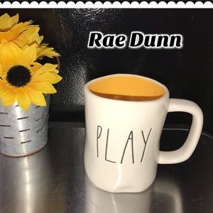 Rae Dunn PLAY Mug witch Orange Interior
